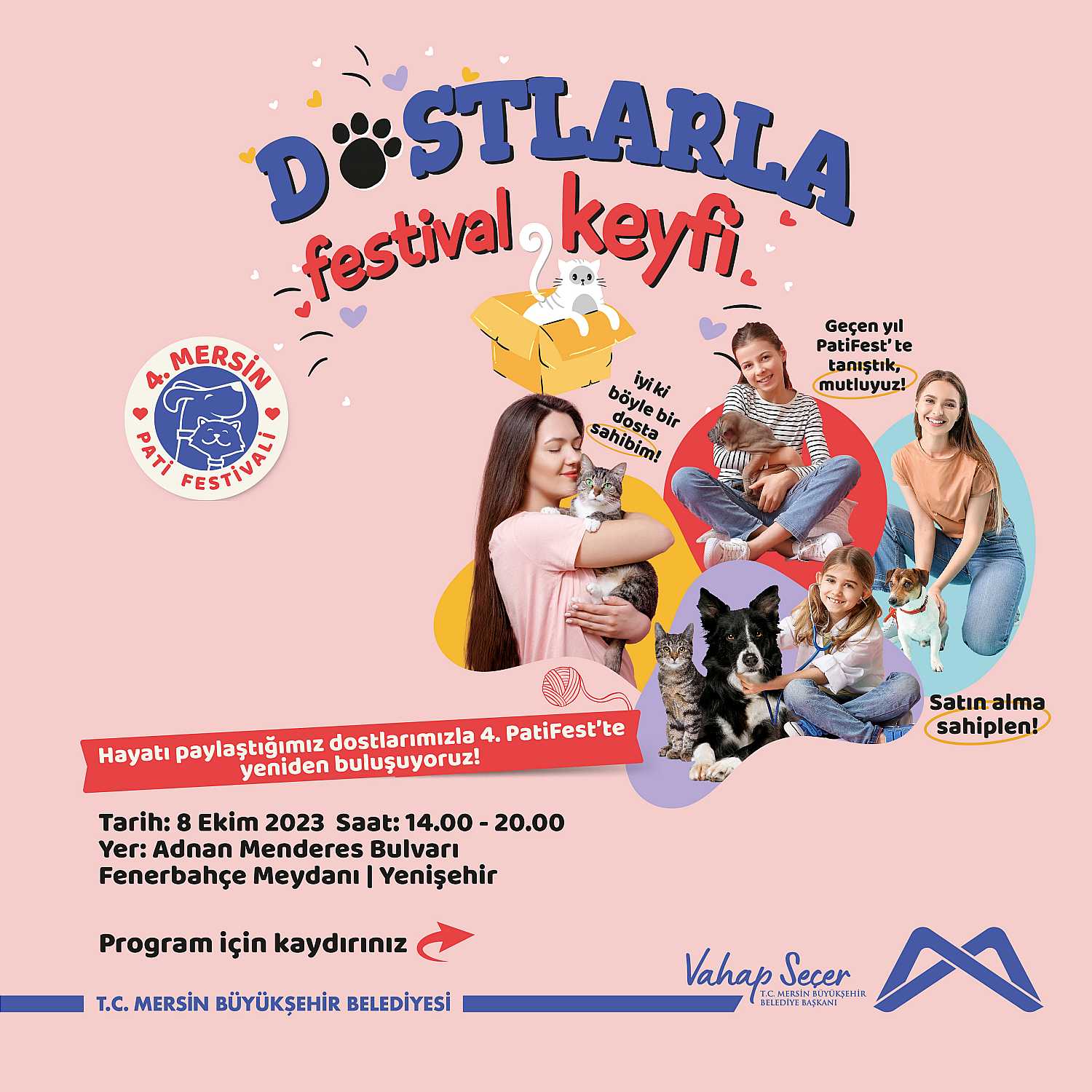 Hayatı paylaştığımız hayvan dostlarımızla, 4. #PatiFest'te yeniden buluşuyoruz!