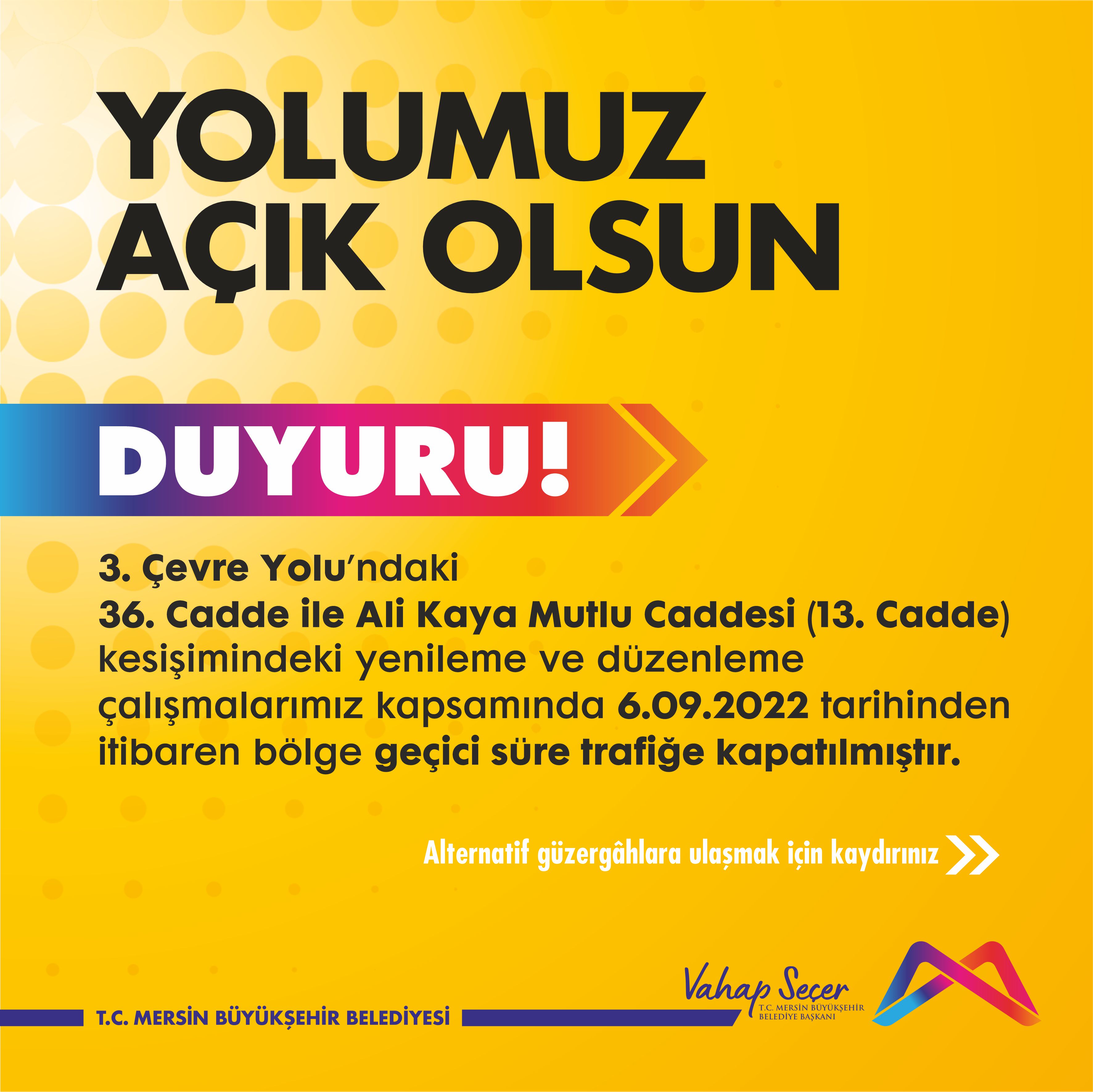 3. Çevre Yolu Alternatif Güzergahları