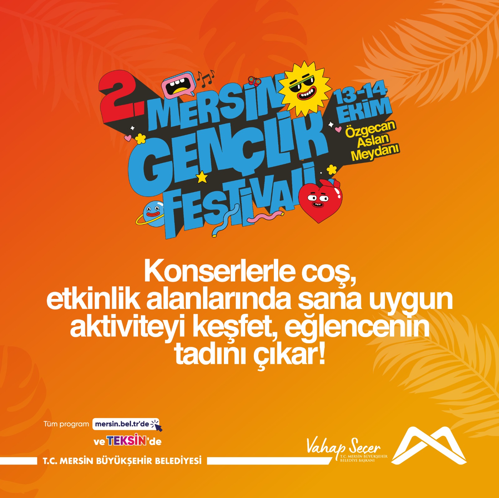 2. Mersin Gençlik Festivali'nde buluşuyoruz