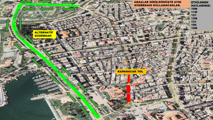 AKDENİZ İLÇESİ SİLİFKE CADDESİ YOL ÇALIŞMASI