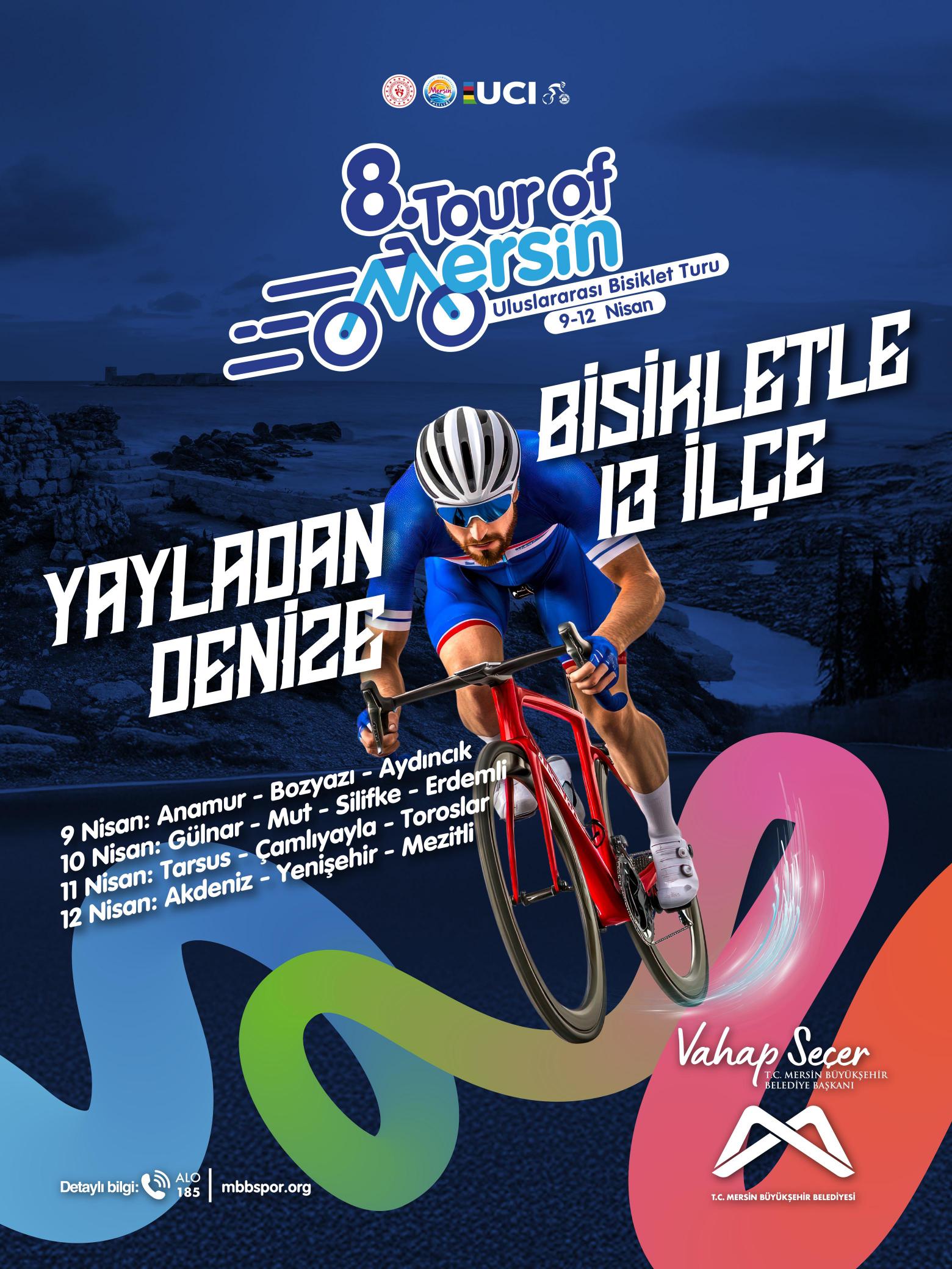 8. Tour of Mersin Uluslararası Bisiklet Turu başlıyor!