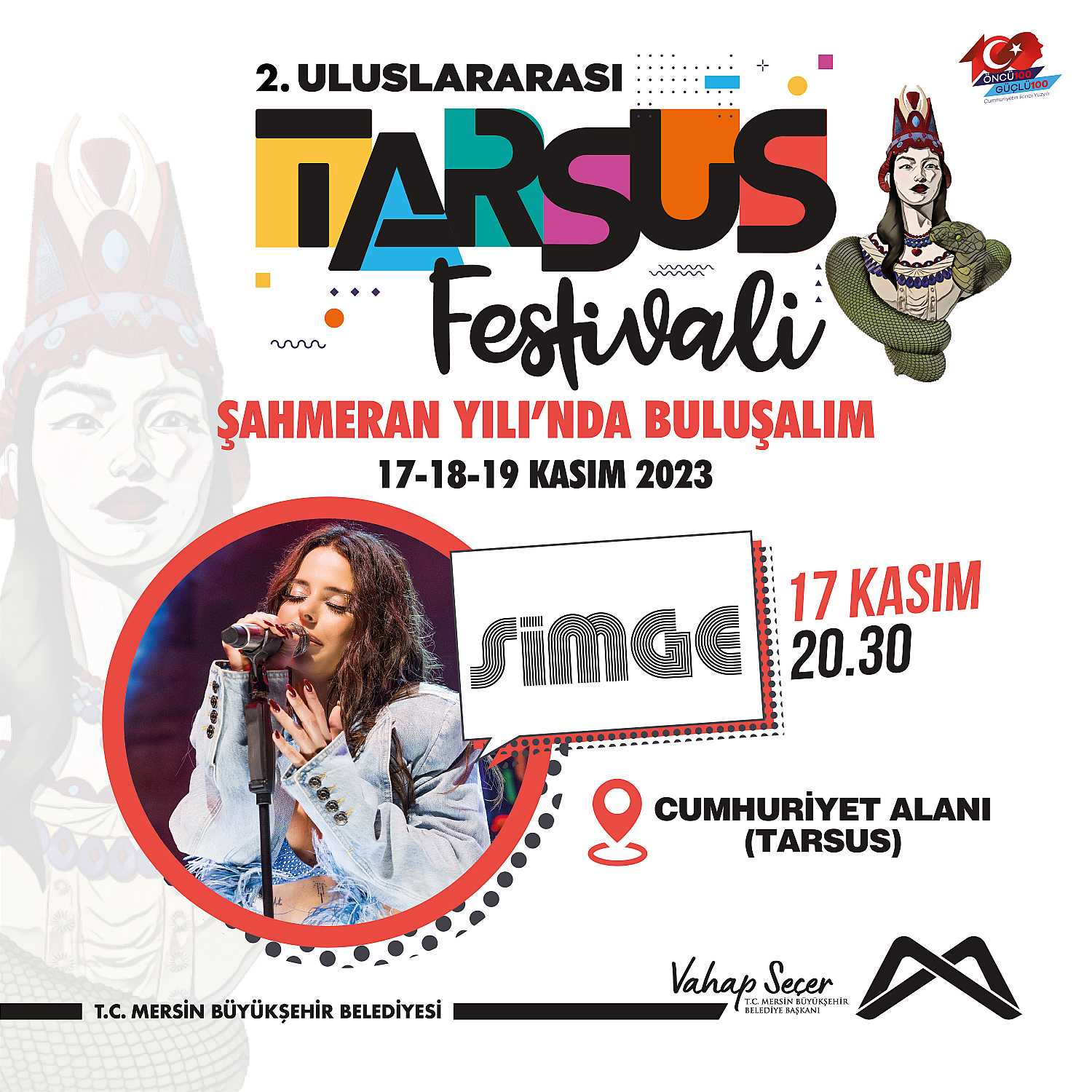 2. Uluslararası Tarsus Festivali 17 Kasım Cuma günü etkinlikleri 