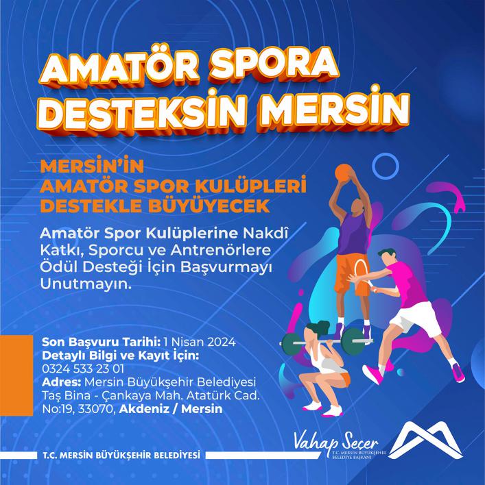 Mersin'in Amatör Spor Kulüpleri Destekle Büyüyecek!