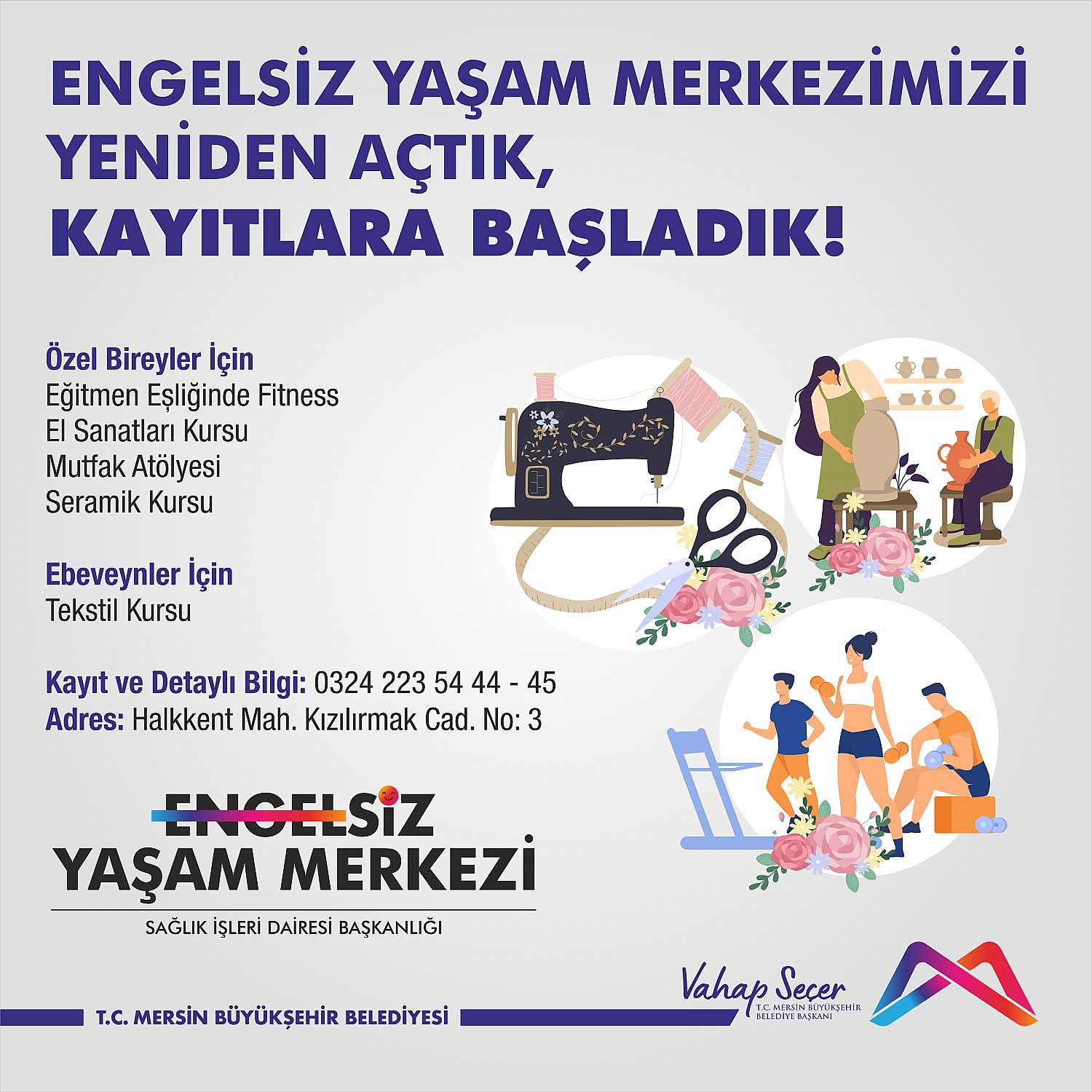 Engelsiz Yaşam Merkezimizi yeniden açtık, kayıtlara başladık!