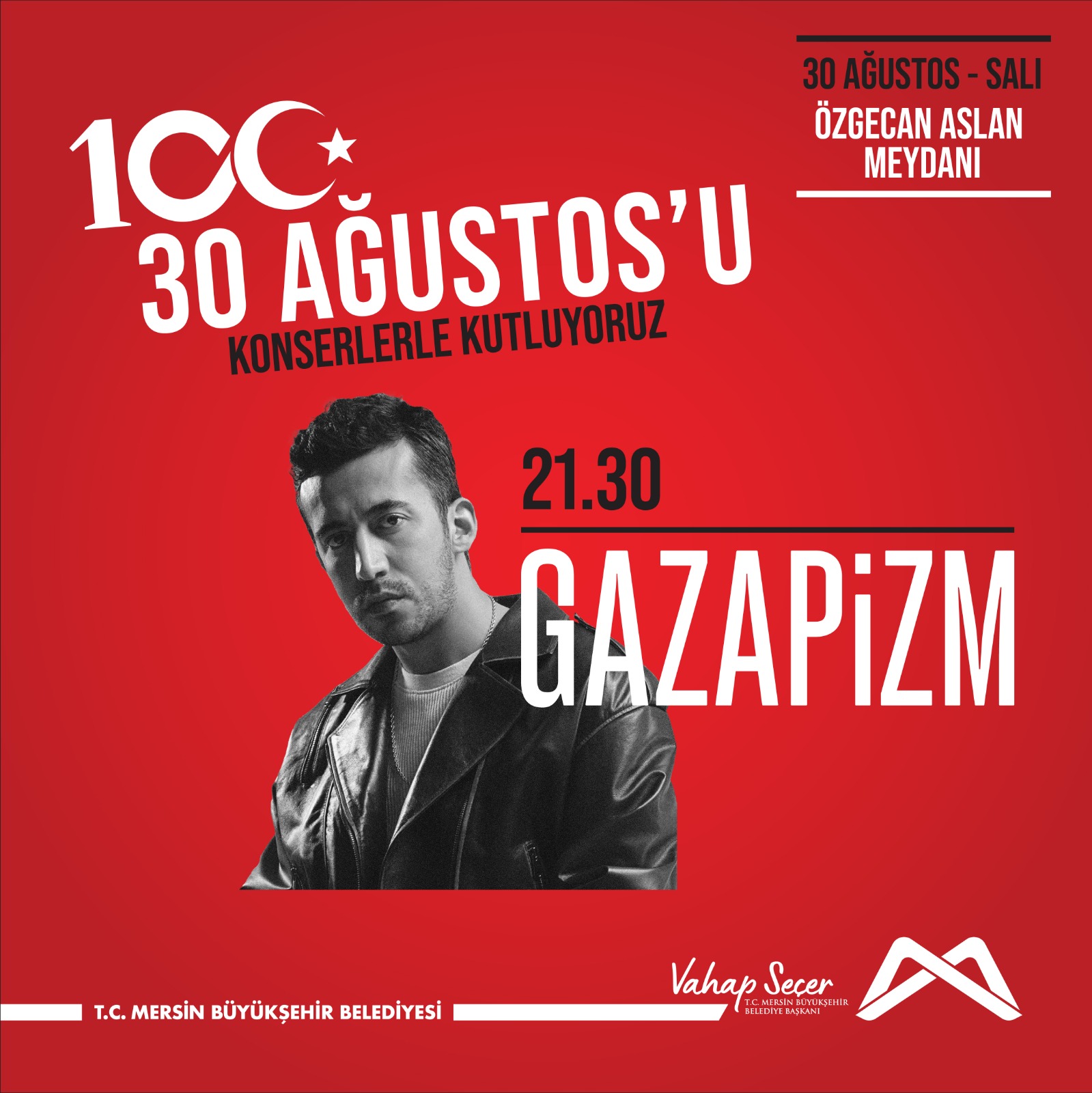 30 Ağustos zaferinin 100. yılında Gazapizm konserinde buluşalım!