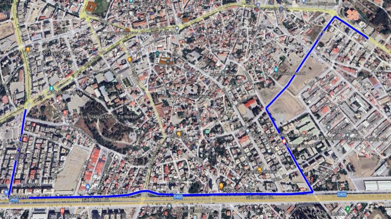 TARSUS İLÇEMİZDE GEÇİCİ GÜZERGAH DEĞİŞİKLİĞİ
