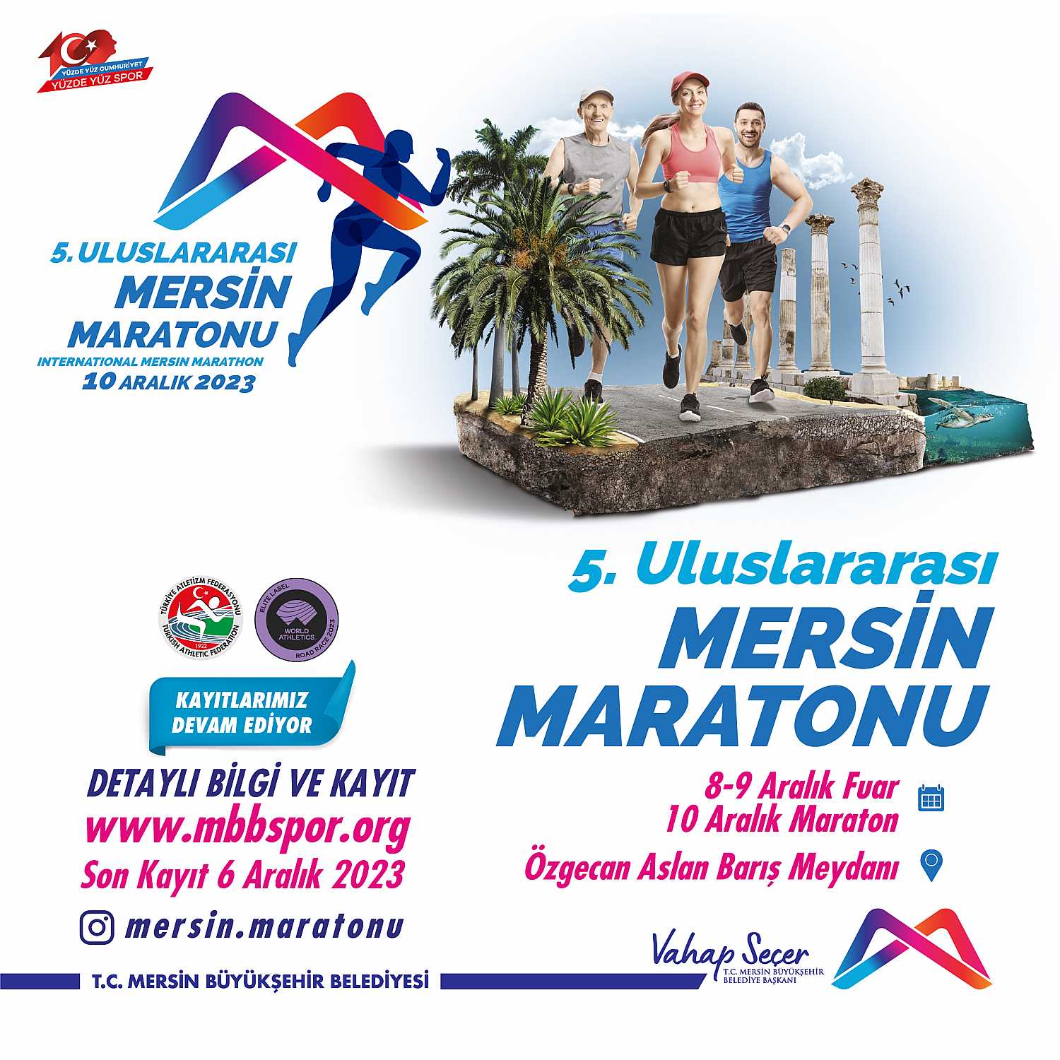 5. Uluslararası Mersin Maratonu'nda buluşalım.