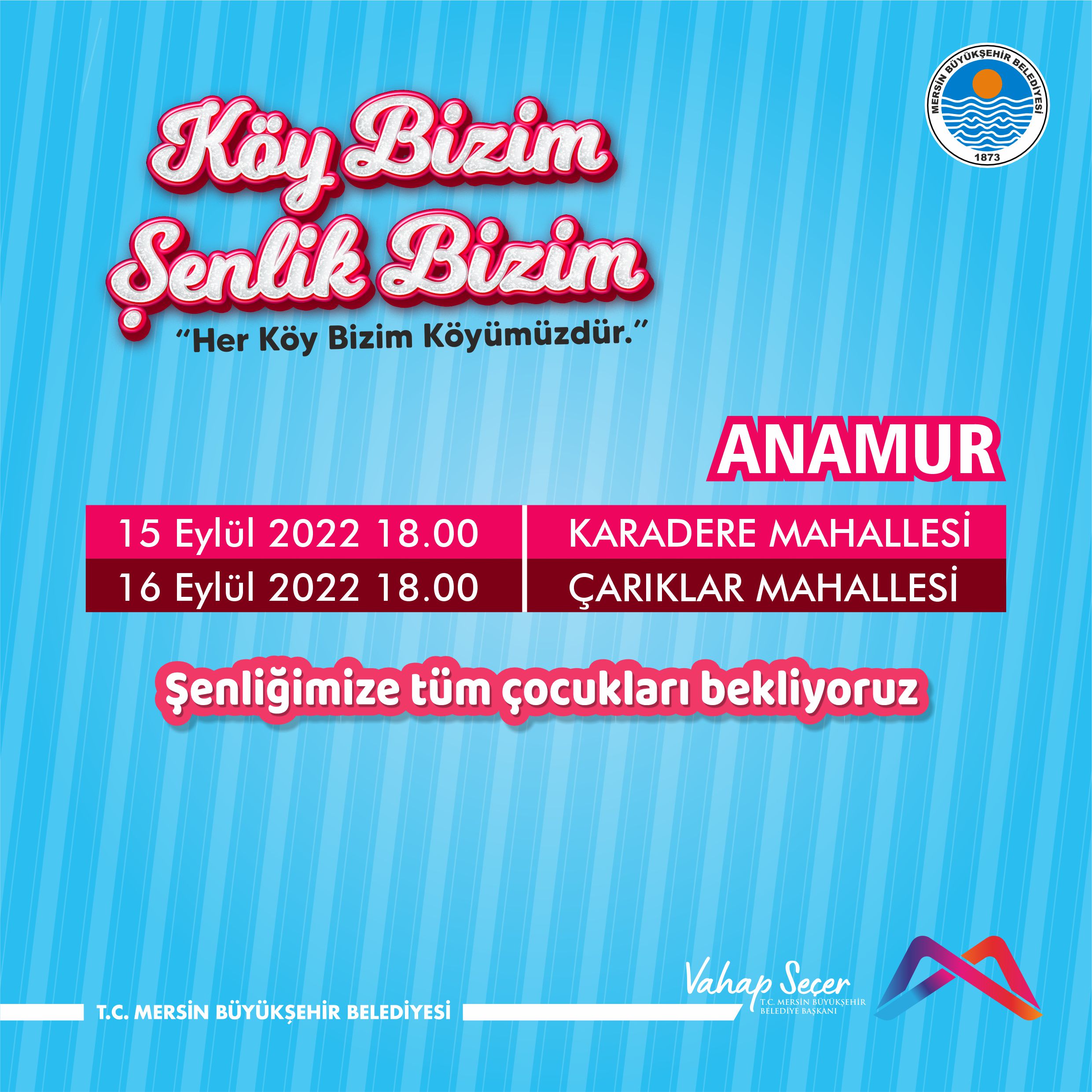 Köy Bizim Şenlik Bizim Etkinlikleri İlçe Programları