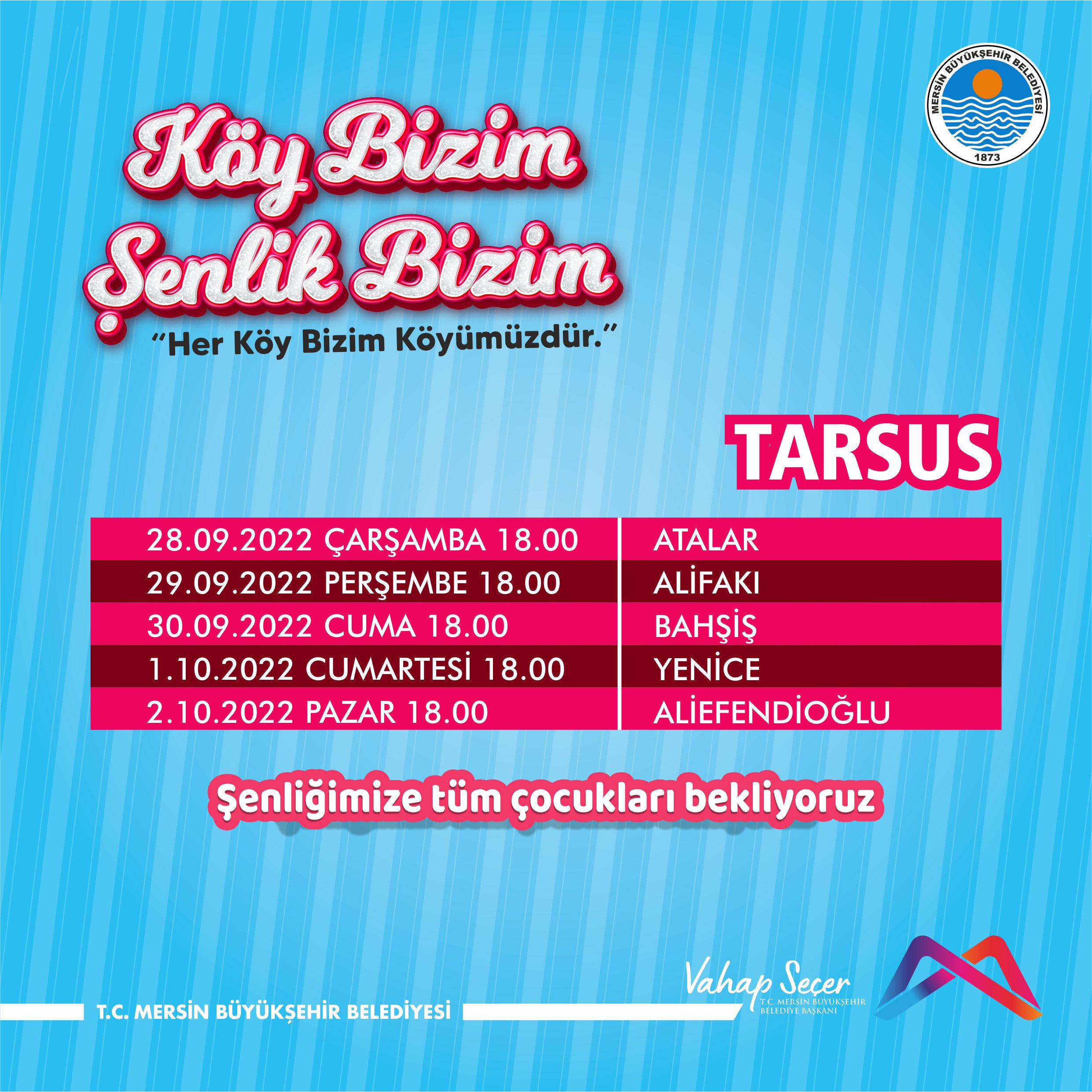 Köy Bizim Şenlik Bizim etkinliğimize tüm çocuklarımızı bekliyoruz.