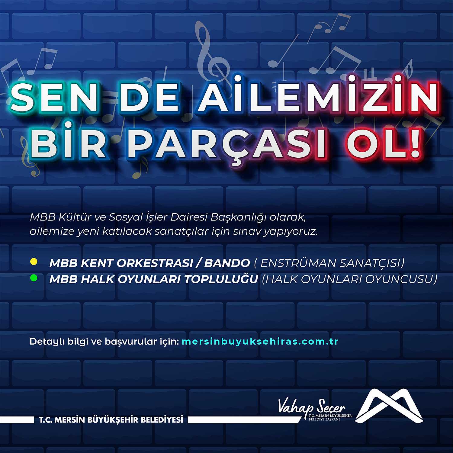 Mersin sanatçılarını arıyor!