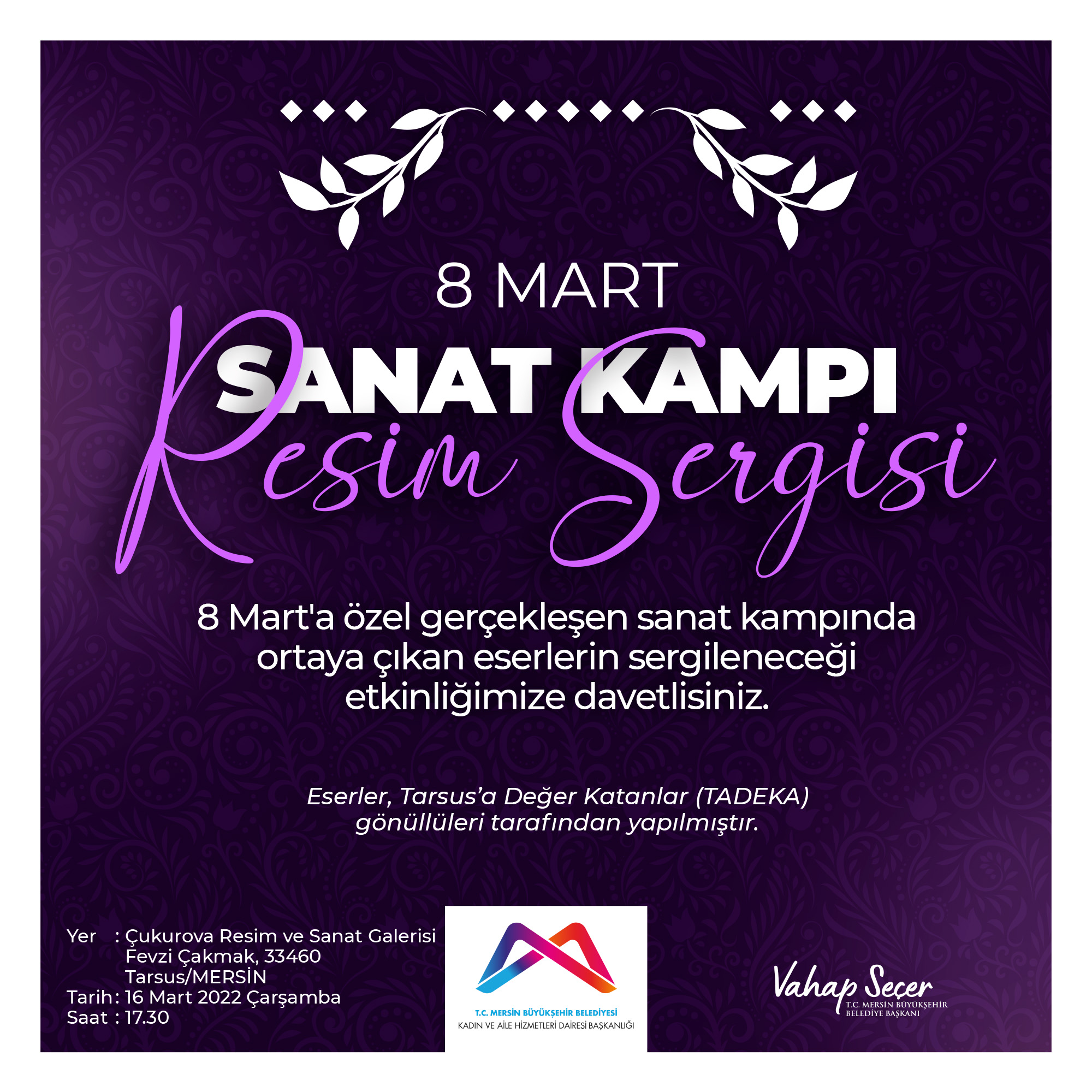 8 MART SANAT KAMPI RESİM SERGİSİ