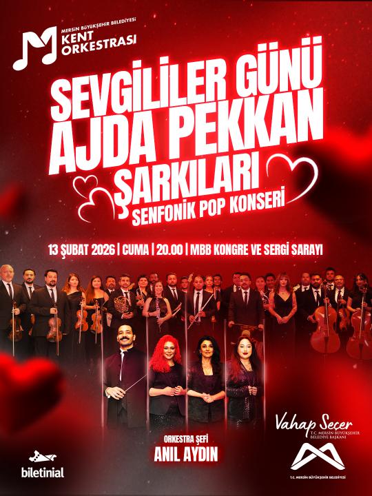 Sevgililer Günü Ajda Pekkan Şarkıları Senfonik Pop Konseri'nde buluşalım!