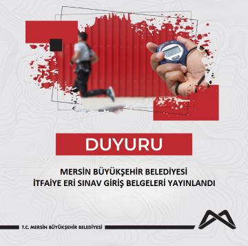 İtfaiye Eri Alımı Sınav Giriş Belgesi