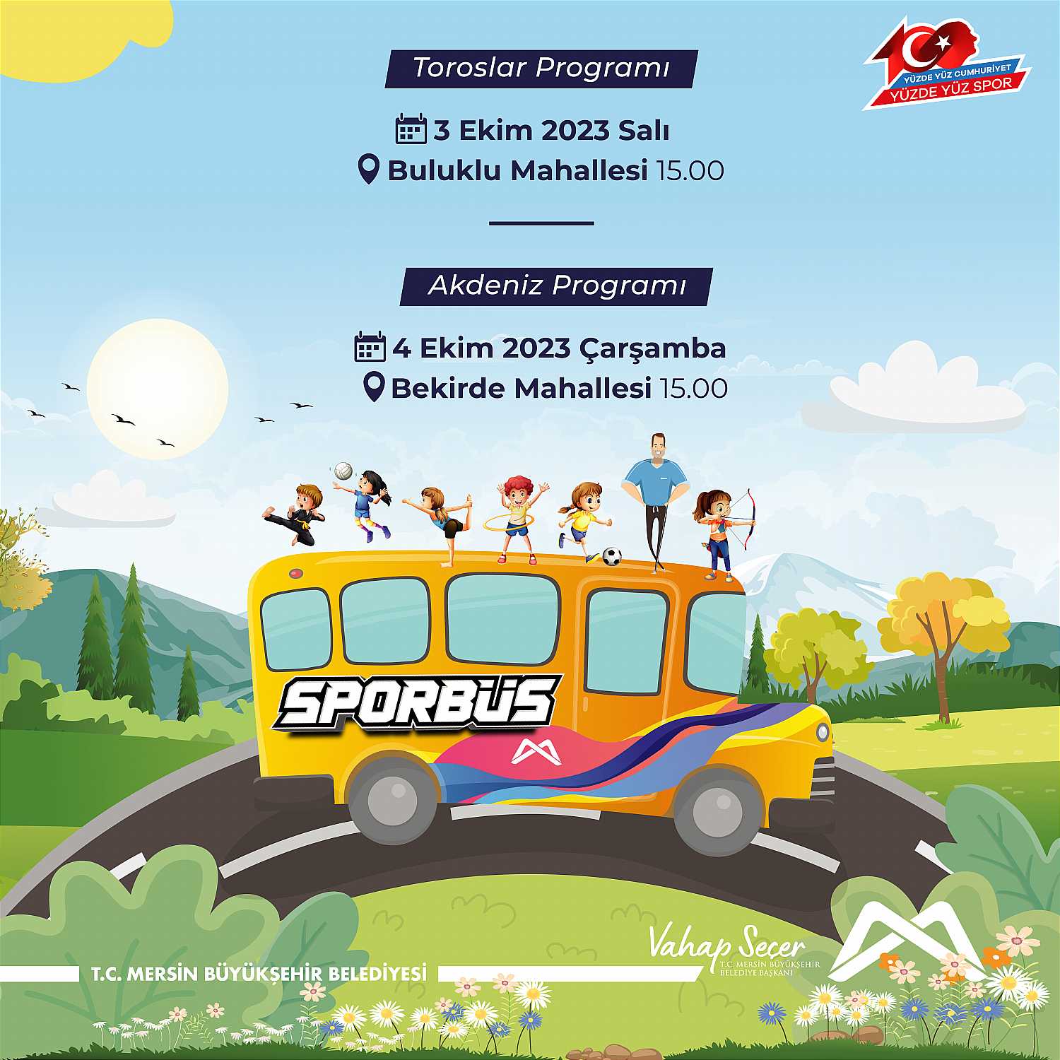 Sporbüs aracımızla mahalle mahalle geziyoruz! 