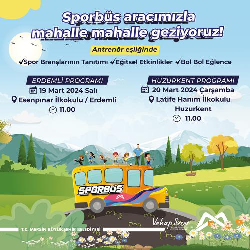 Sporbüs aracımızla mahalle mahalle geziyoruz!