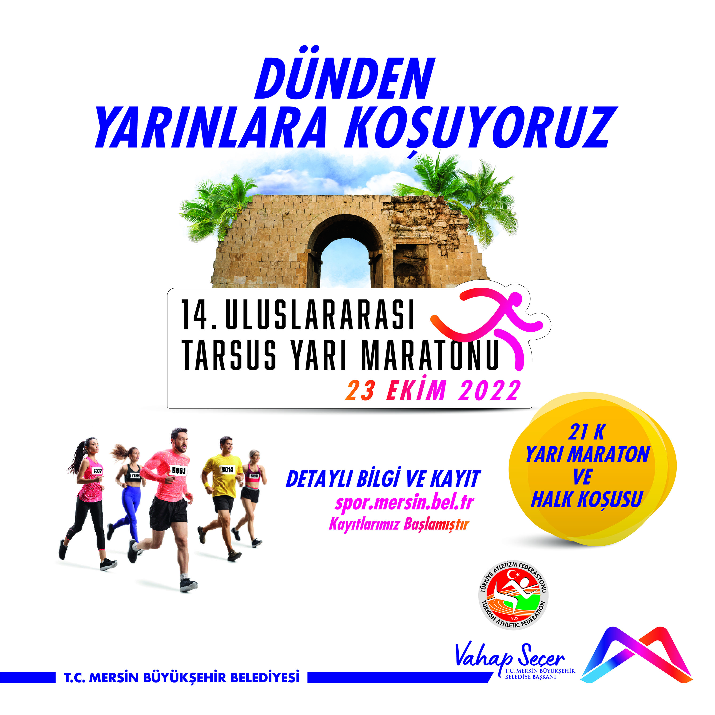 14. Uluslararası Tarsus Yarı Maratonu kayıtları başladı!