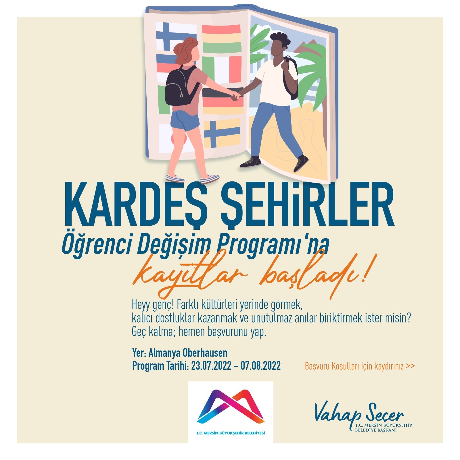 KARDEŞ ŞEHİRLER ÖĞRENCİ DEĞİŞİM PROGRAMI BAŞVURU KOŞULLARI