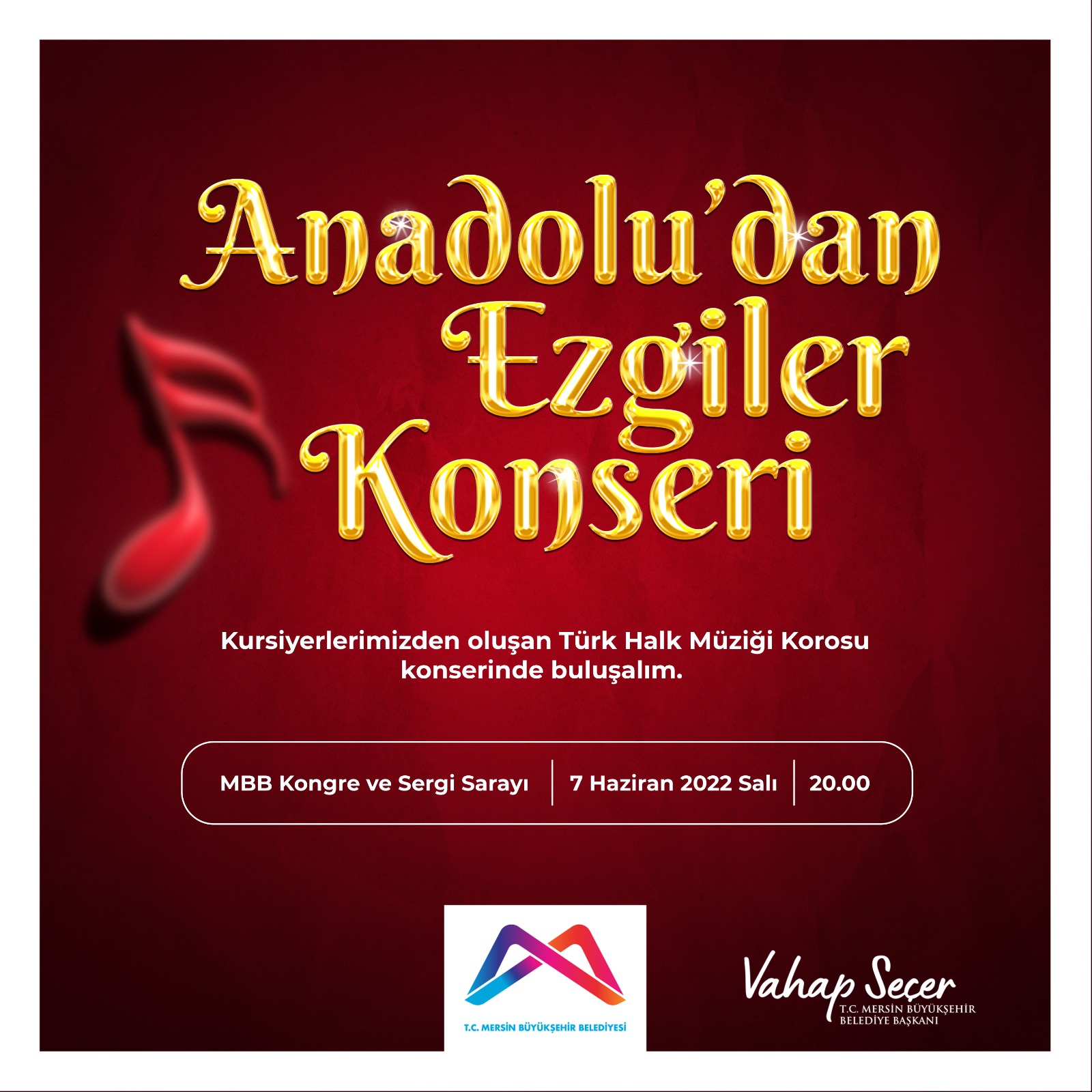 ANADOLU'DAN EZGİLER KONSERİ