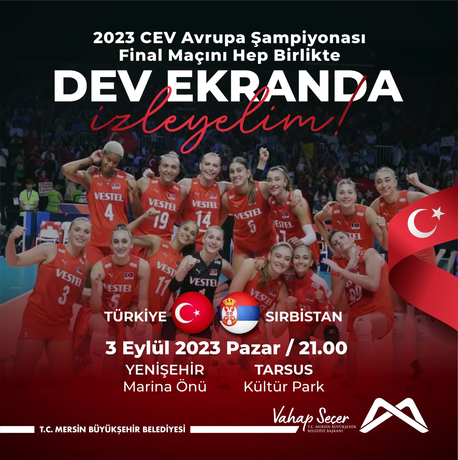 A Milli Kadın Voleybol Takımımızın final maçını hep birlikte izleyelim! 