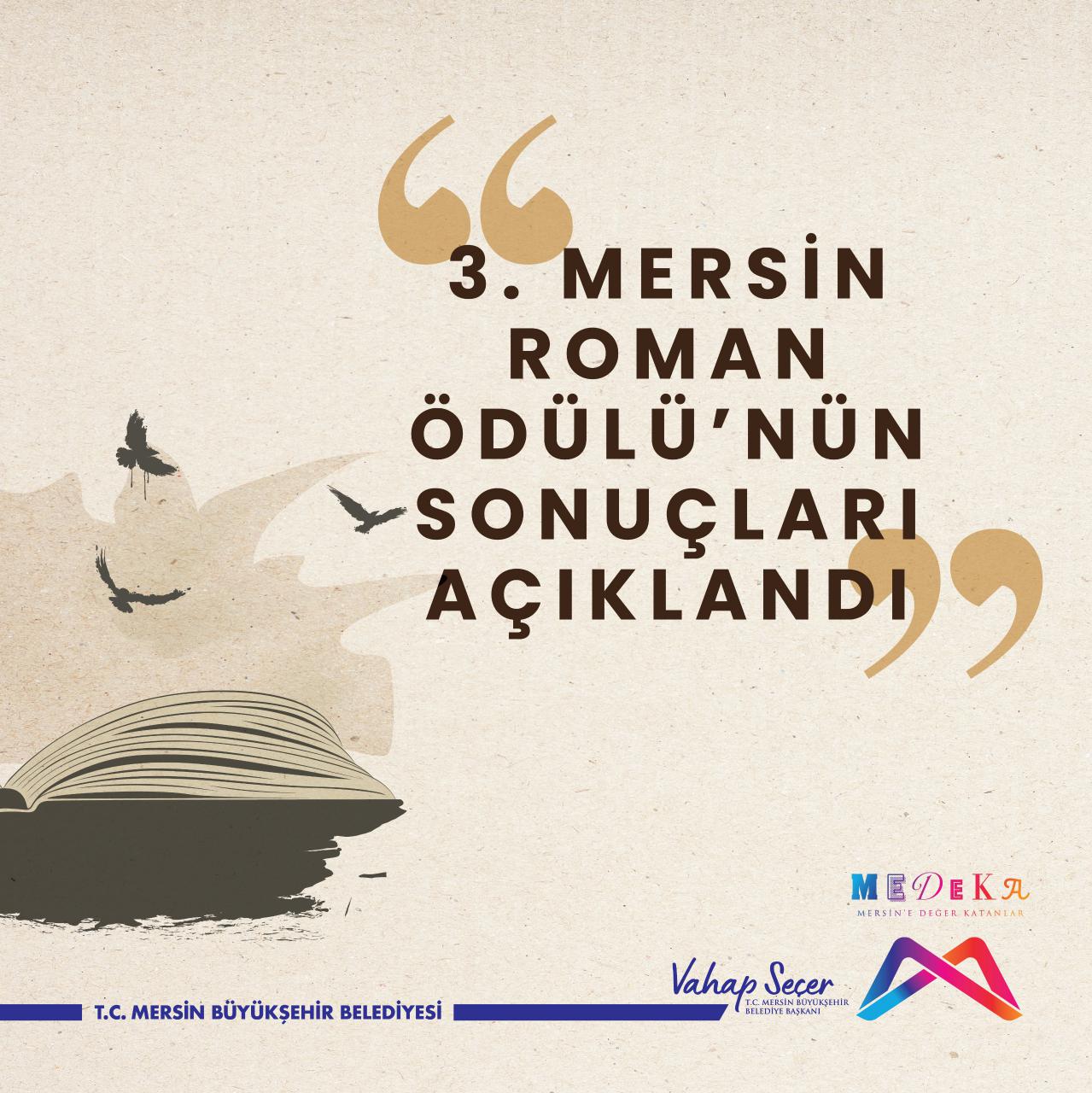 3. Mersin Roman Ödülü'nün sonuçları açıklandı