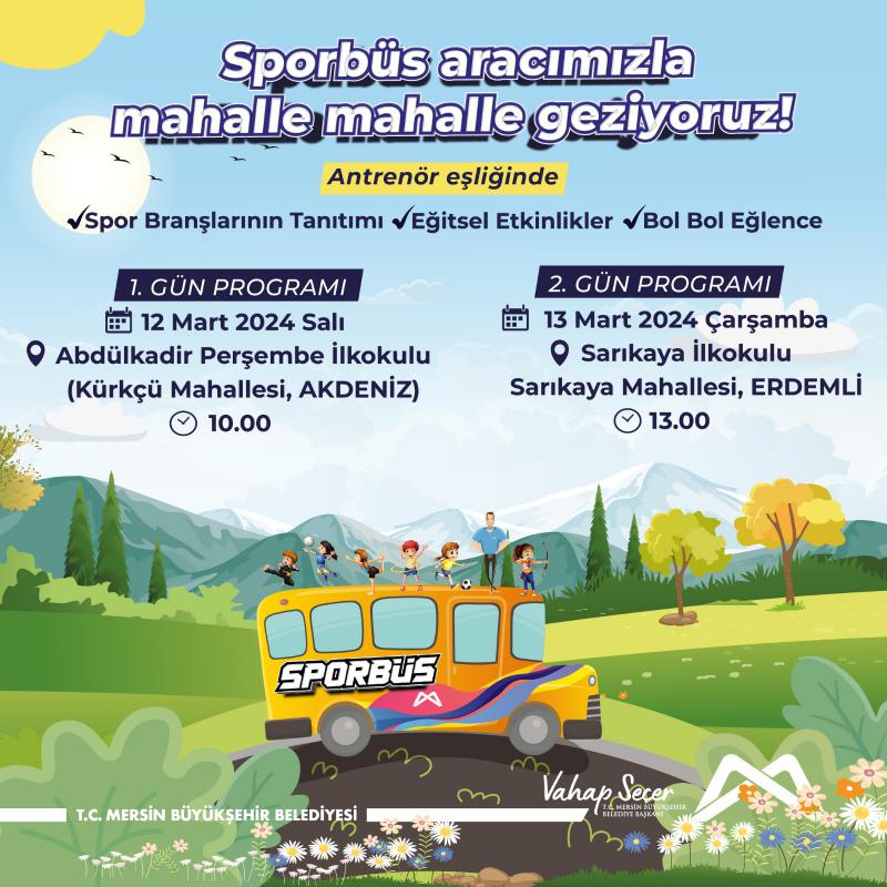 Sporbüs aracımızla mahalle mahalle geziyoruz!