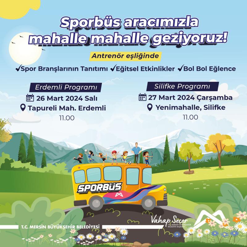 Sporbüs aracımızla mahalle mahalle geziyoruz!