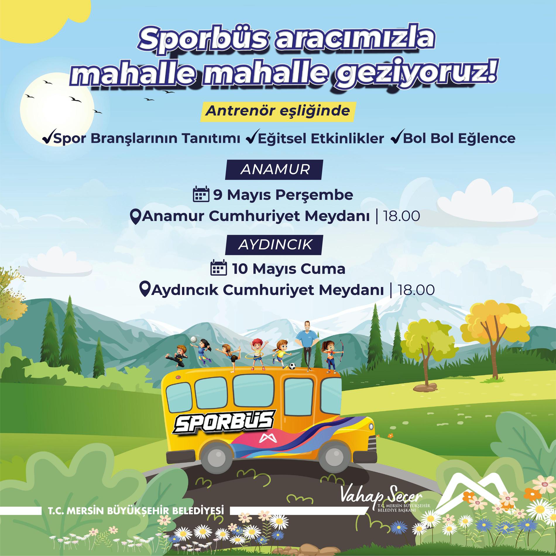 Sporbüs aracımızla mahalle mahalle geziyoruz!