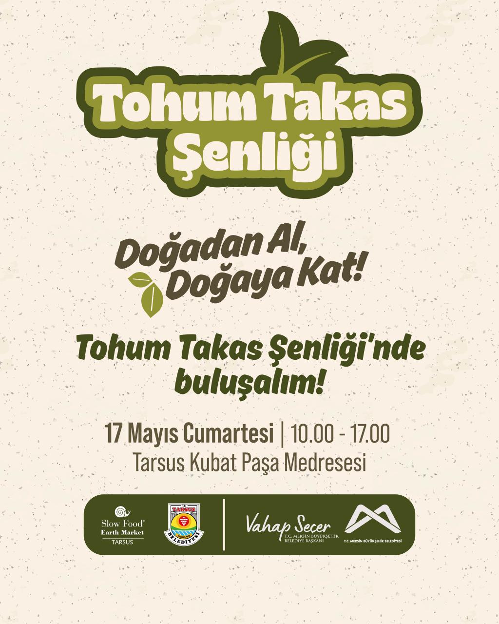 Doğadan Al, Doğaya Kat.  Tohum Takas Şenliği'nde buluşalım.