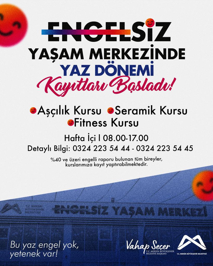 Engelsiz Yaşam Merkezinde Yaz Dönemi kayıtları başladı! 