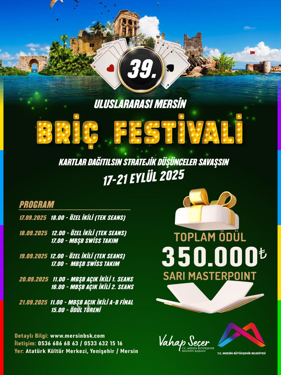39. Uluslararası Mersin Briç Festivali