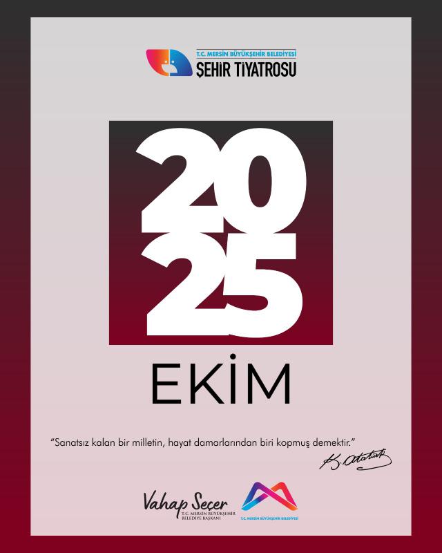 Mersin Şehir Tiyatrosu Ekim 2025 Programı