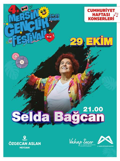 4. Mersin Gençlik Festivali'nde Selda Bağcan Konseri'nde buluşalım!