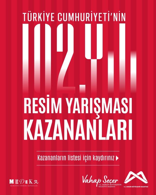 Türkiye Cumhuriyeti'nin 102. Yılı Resim Yarışması'nın kazananları belli oldu. 