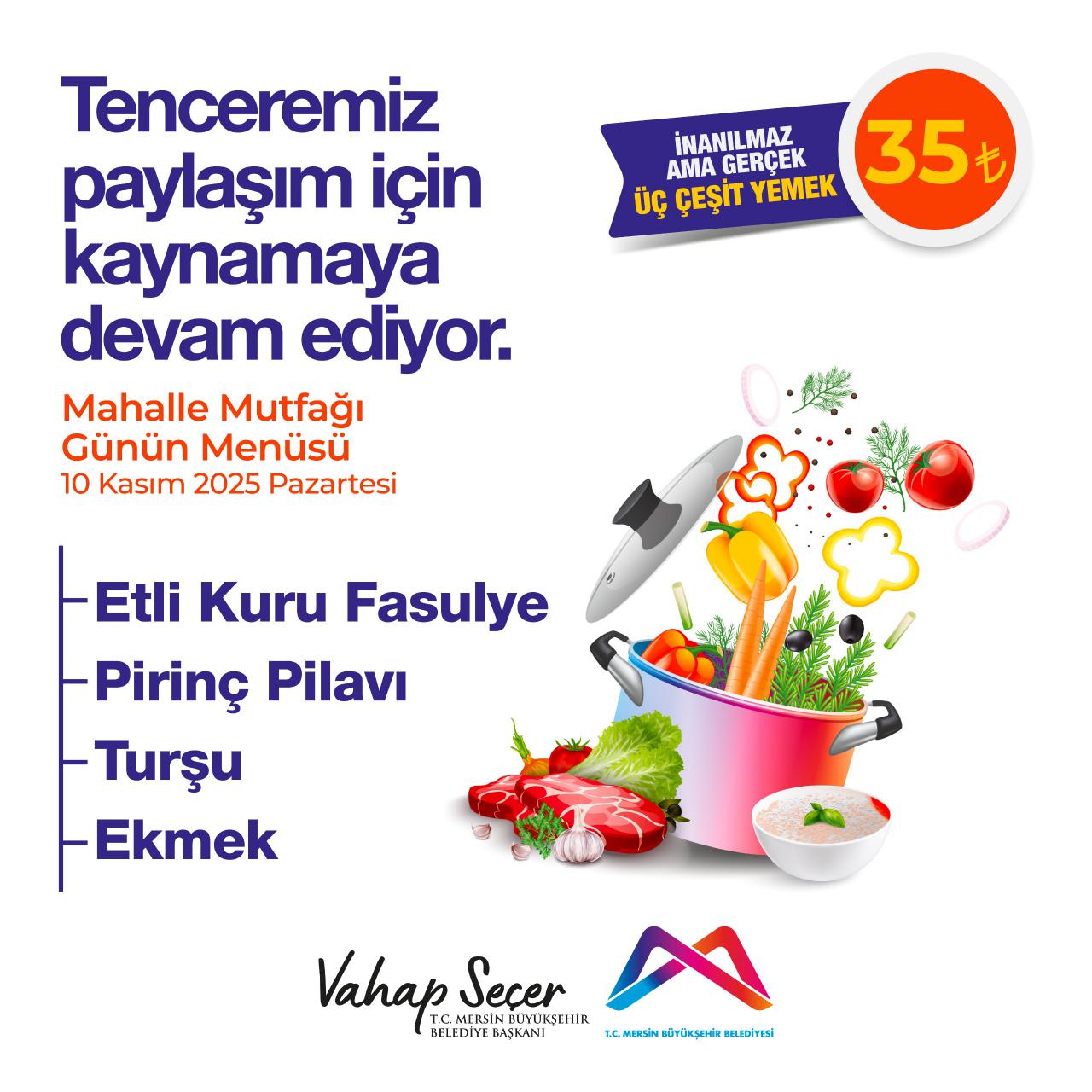 10 Kasım Mahalle Mutfakları menümüz: