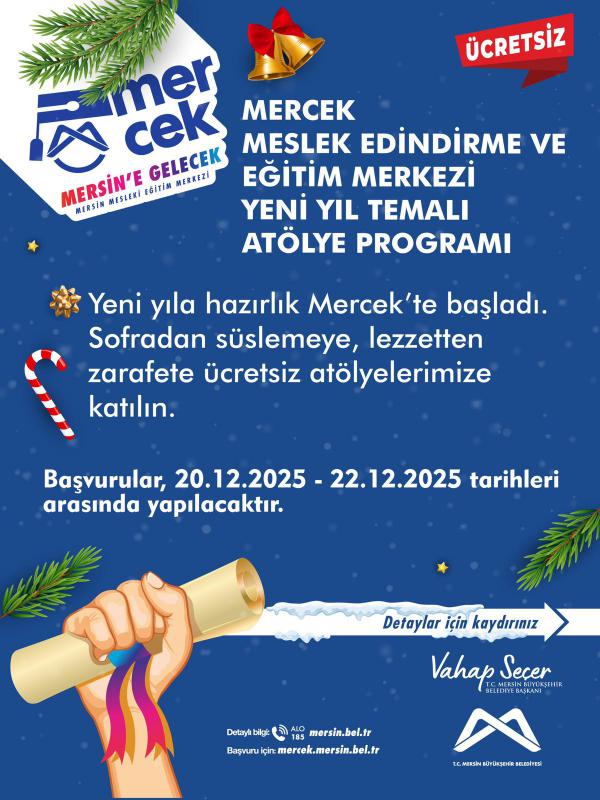 Mercek Meslek Edindirme ve Eğitim Merkezi Yeni Yıl Temalı Atölye Programı