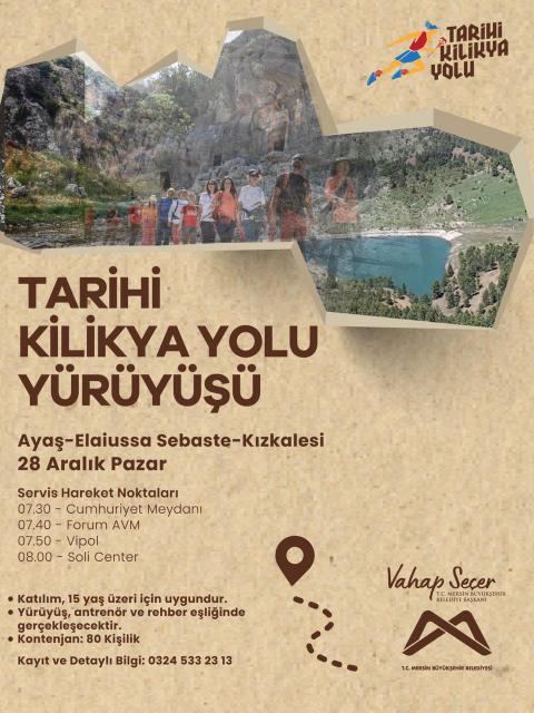 Tarihi Kilikya Yolu Yürüyüşü Ayaş-Elaiussa Sebaste-Kızkalesi