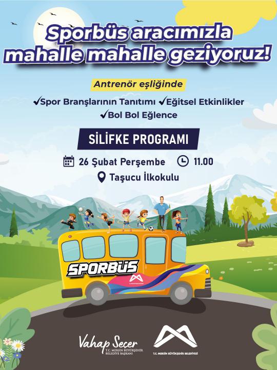 Sporbüs aracımızla mahalle mahalle geziyoruz! SİLİFKE PROGRAMI