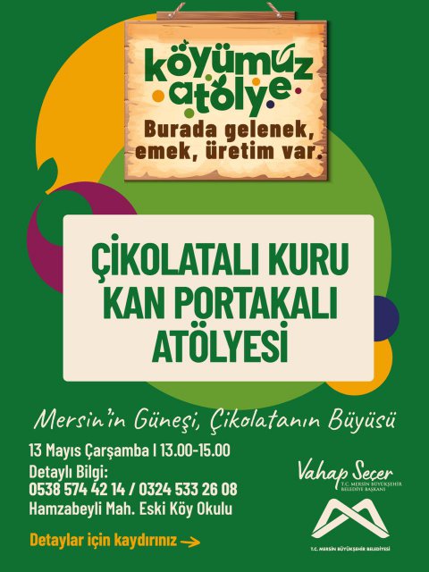 Çikolatalı Kuru Kan Portakalı Atölyesi