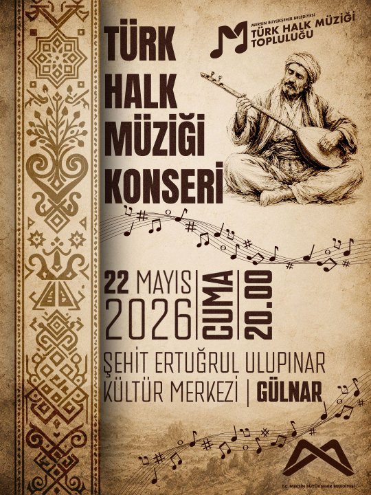 Türk Halk Müziği Konserinde buluşalım!
