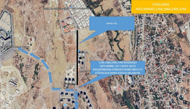 243. Cadde Oto Galericiler Sitesi Arası Yol Çalışması