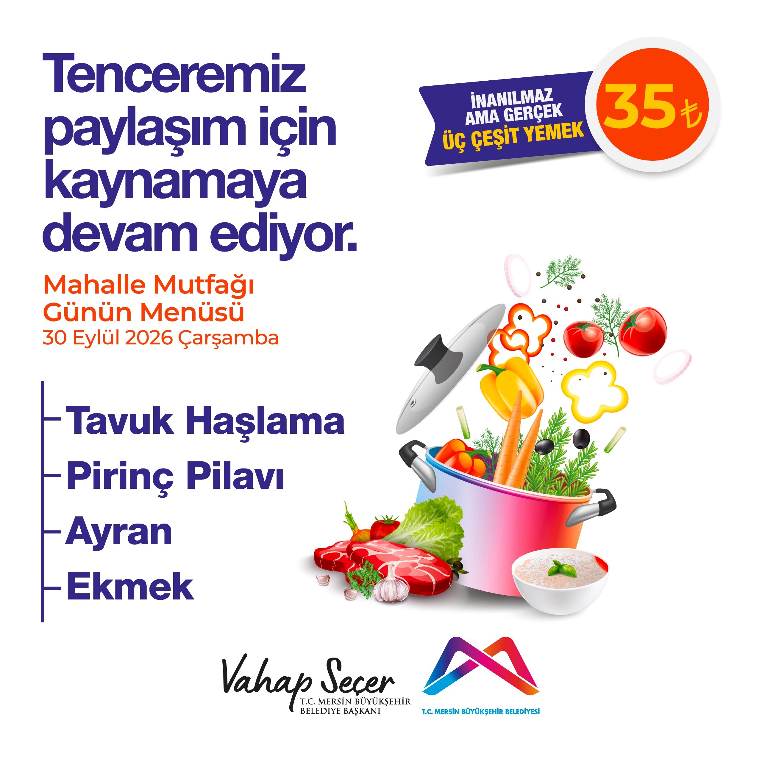 30 Eylül Mahalle Mutfakları menümüz